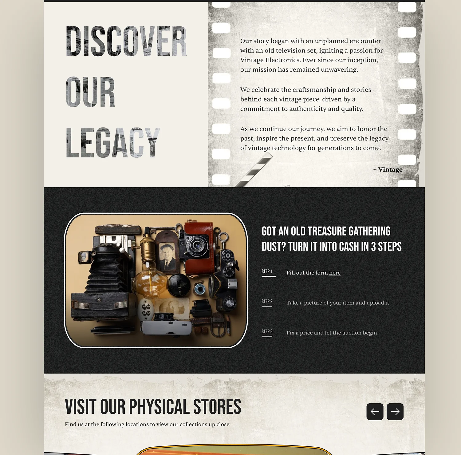 Vintage Electronics Sell Page